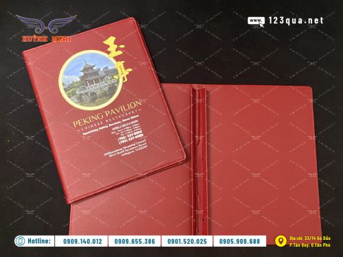 bìa menu giá rẻ