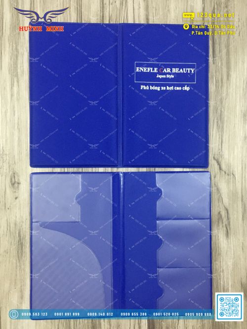 Sổ bảo hành bìa da simili 