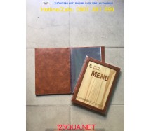 Bìa menu gỗ 01 - HM01