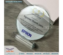 Kỷ niệm chương tròn pha lê  EPSON