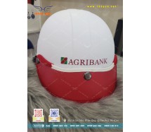 Nón bảo hiểm nửa đầu mẫu nón Agribank