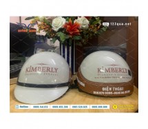 Nón bảo hiểm nửa đầu phối da - Kimberly 01