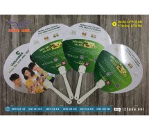 Quạt giấy cán nhựa-Vietcombank